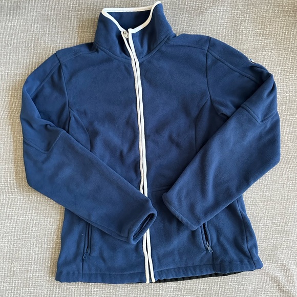 BMW Tops - BMW Logo Women’s Full Zip Jacket – Blue Fleece Sweatshirt sz Medium fitted